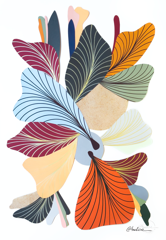 Quadro Rebirth Symphony - 64 x 84 cm - emoldurado