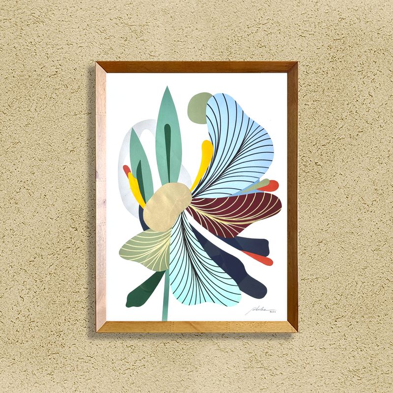 Quadro ALAS - 52 x 70 cm - emoldurado