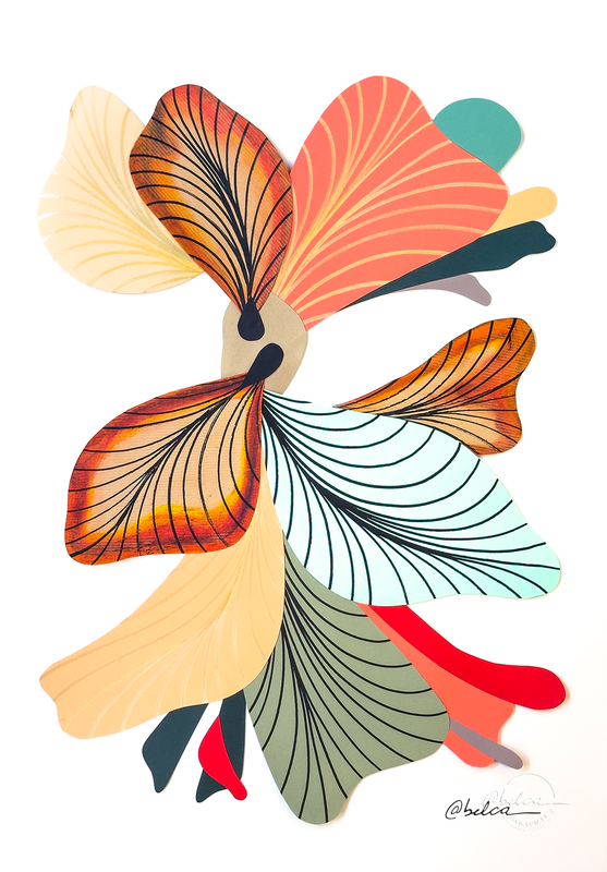 Quadro Breaking Through - 52 x 70 cm - emoldurado