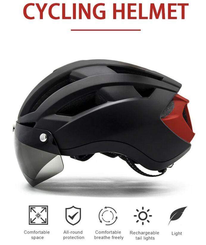 Helmets, Relee LED, Colour: Black