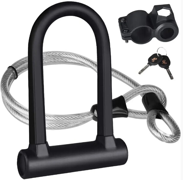 U Lock with cable &amp; attachment