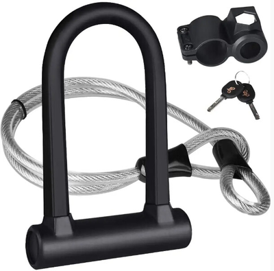 U Lock with cable &amp; attachment