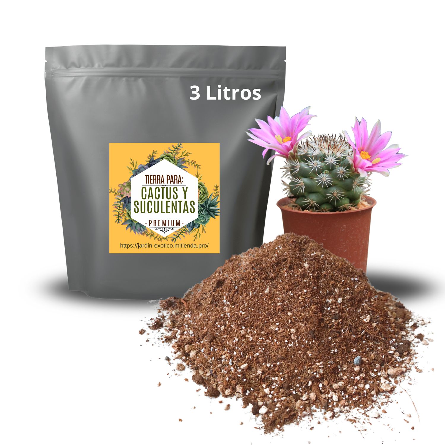 Tierra para cactus y suculentas