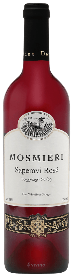 VINO ROSATO GEORGIANO SAPERAVI ROSE-CANTINA MOSMIERI
