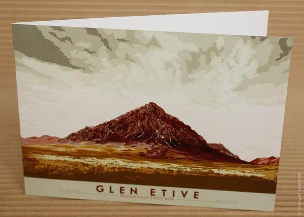 Stewart Bremner Glen Etive Buachaille Etive Mòr Card