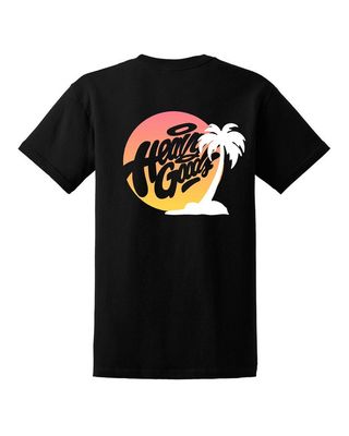 Heavy Goods Sunset Logo T-Shirt Black