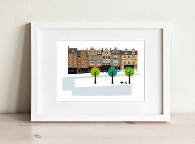 LoveThatView Giclee A4 Grassmarket Print