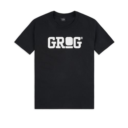 Grog Classic Logo T-Shirt Black/White