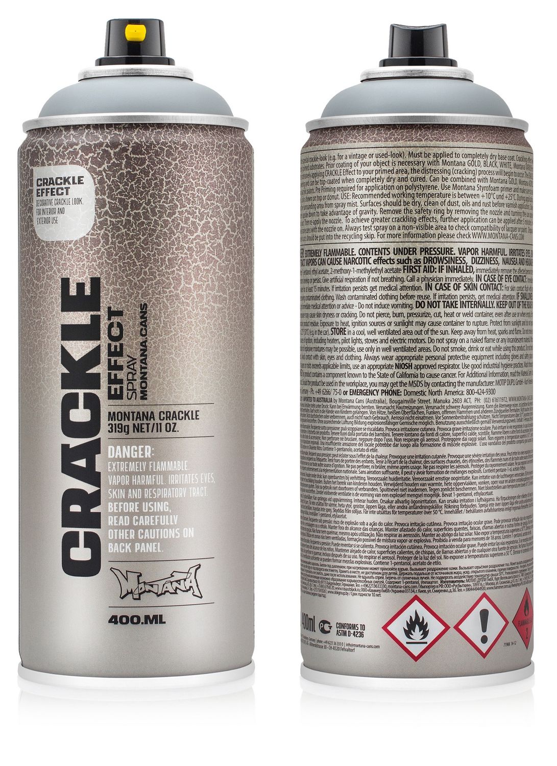 Montana Crackle Effect Spray Paint 400ml