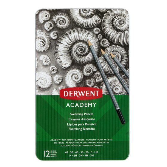 Derwent Academy Sketching Pencils 12 Set
