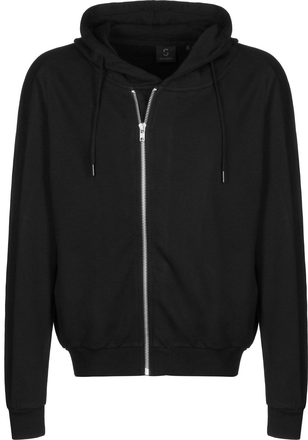 Streetspun Biker Zip Hood Black