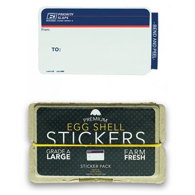 Egg Shell Priority Slaps Stickers