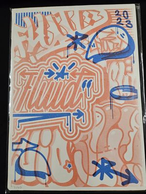 Fluid Street Collage Print A3