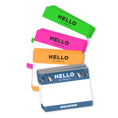 Molotow 'Hello My Paint Is' Sticker Set