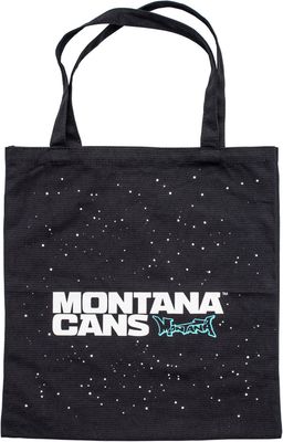 Montana Typo Logo+Stars Cotton Bag Black