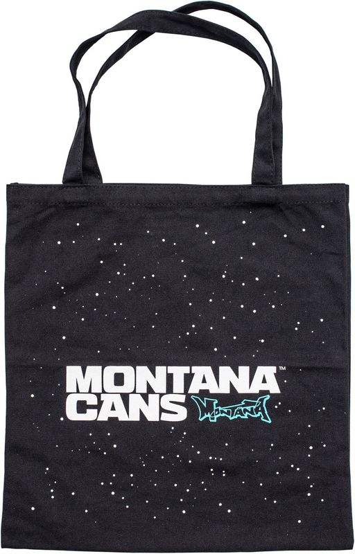 Montana Typo Logo+Stars Cotton Bag Black