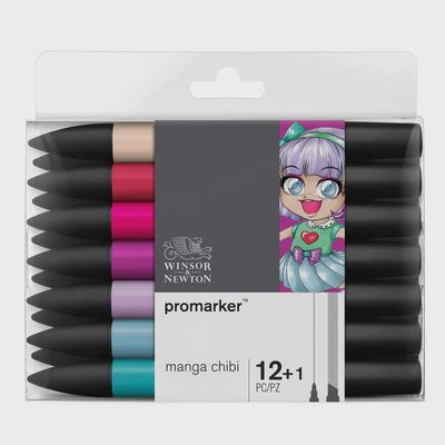 Winsor &amp; Newton Promarker 12 (+1) Manga Chibi Set