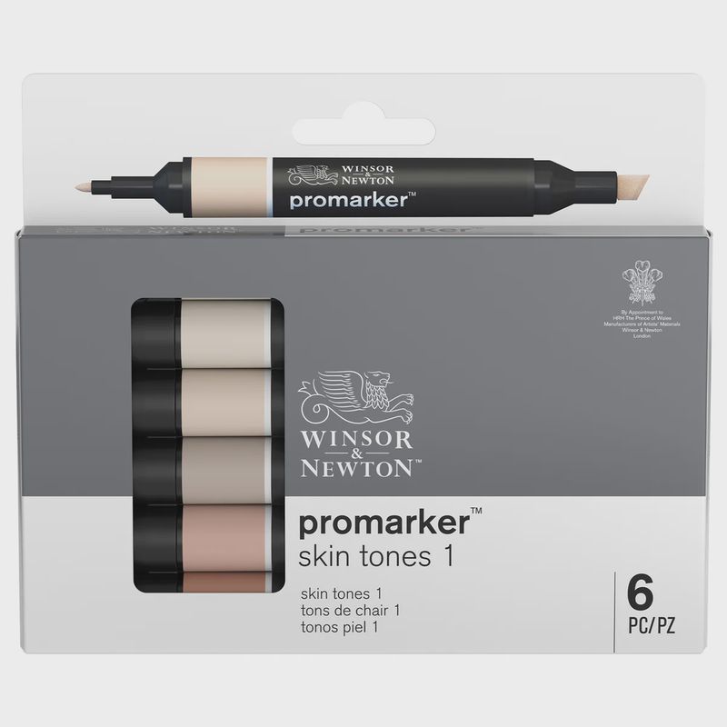 Winsor &amp; Newton Promarker - Skin Tones 1 Set
