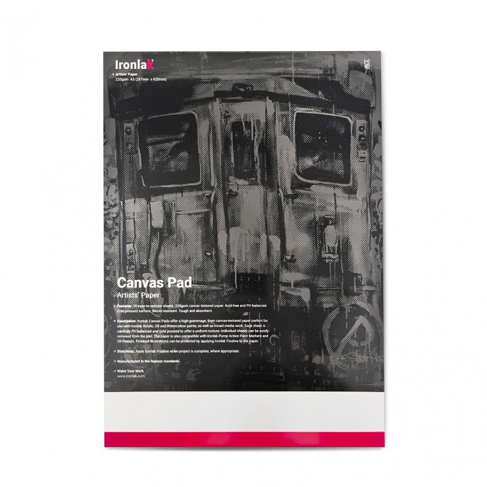 Ironlak Artists&#39; Paper - A3 Canvas Pad