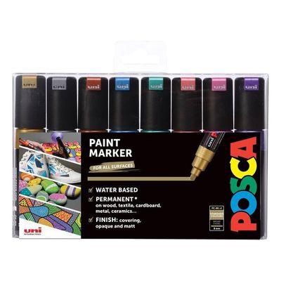 Posca PC-8K Metallic Colours 8-Set