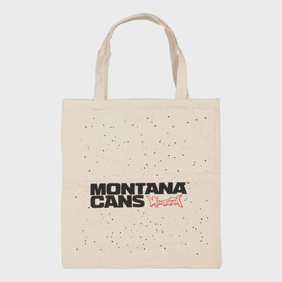 Montana Typo Logo+Stars Cotton Bag Natural