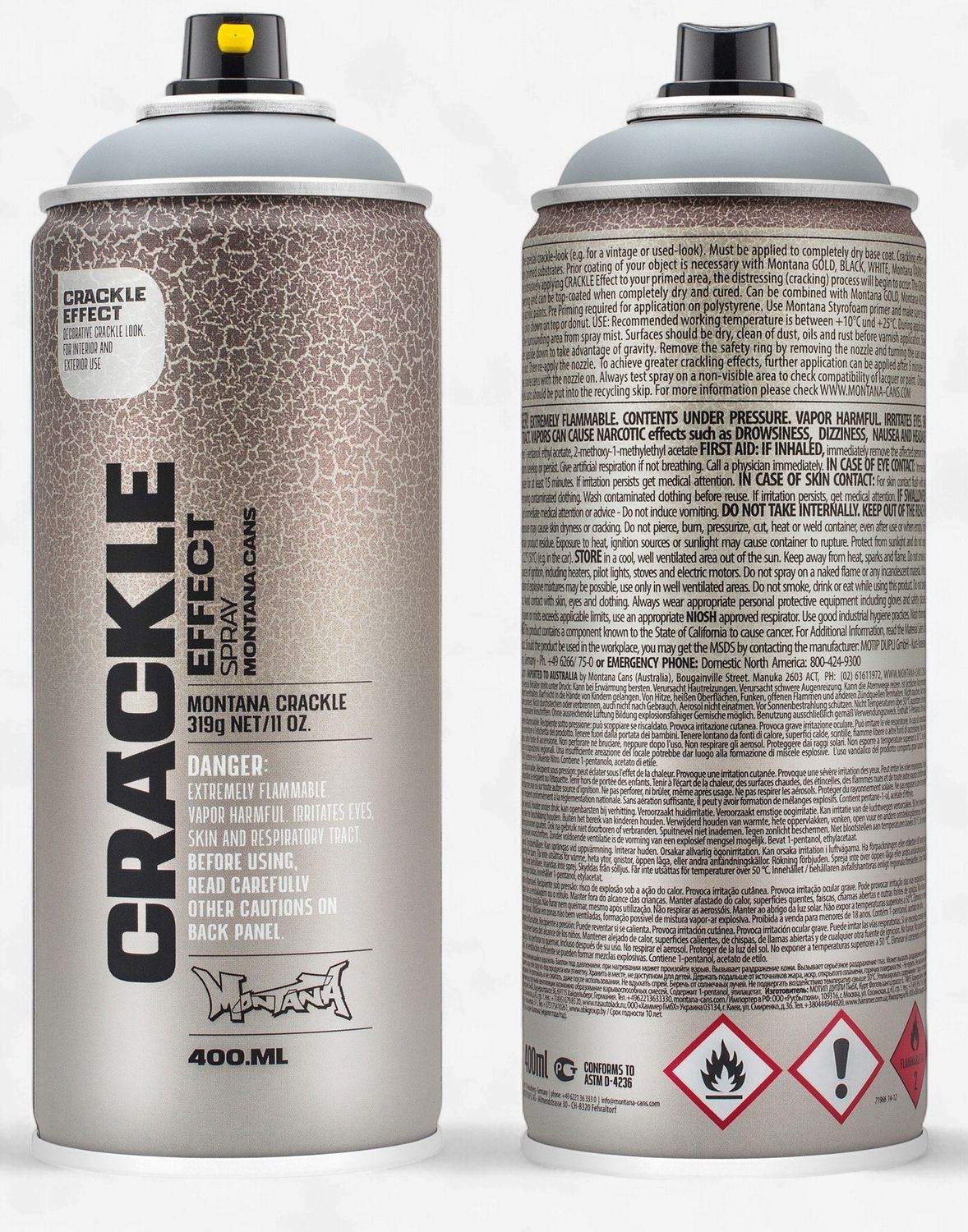 Montana Crackle Effect Spray Paint 400ml