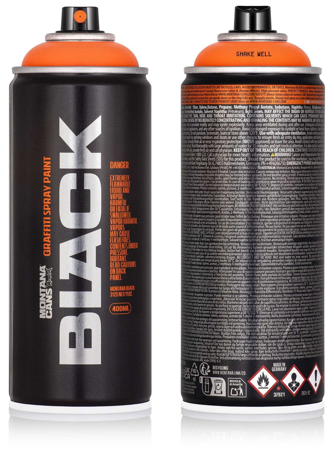 Montana Black Spray Paint 400ml