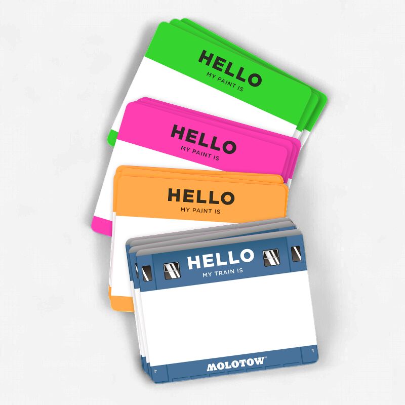 Molotow 'Hello My Paint Is' Sticker Set