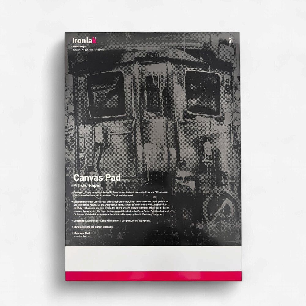 Ironlak Artists' Paper - A3 Canvas Pad