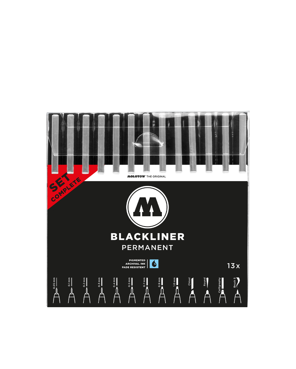 Molotow Blackliner Complete Set (x13)