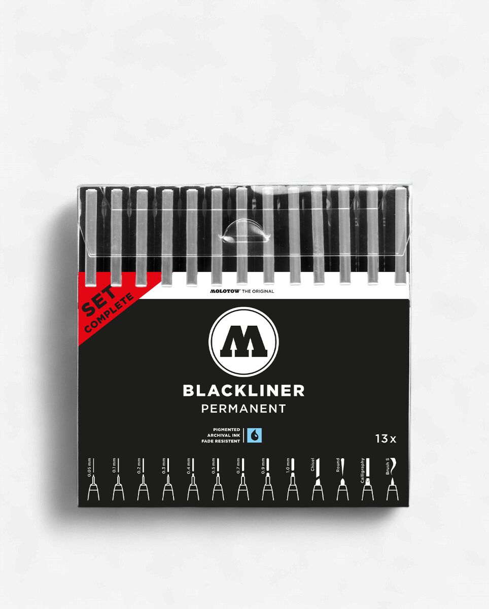 Molotow Blackliner Complete Set (x13)