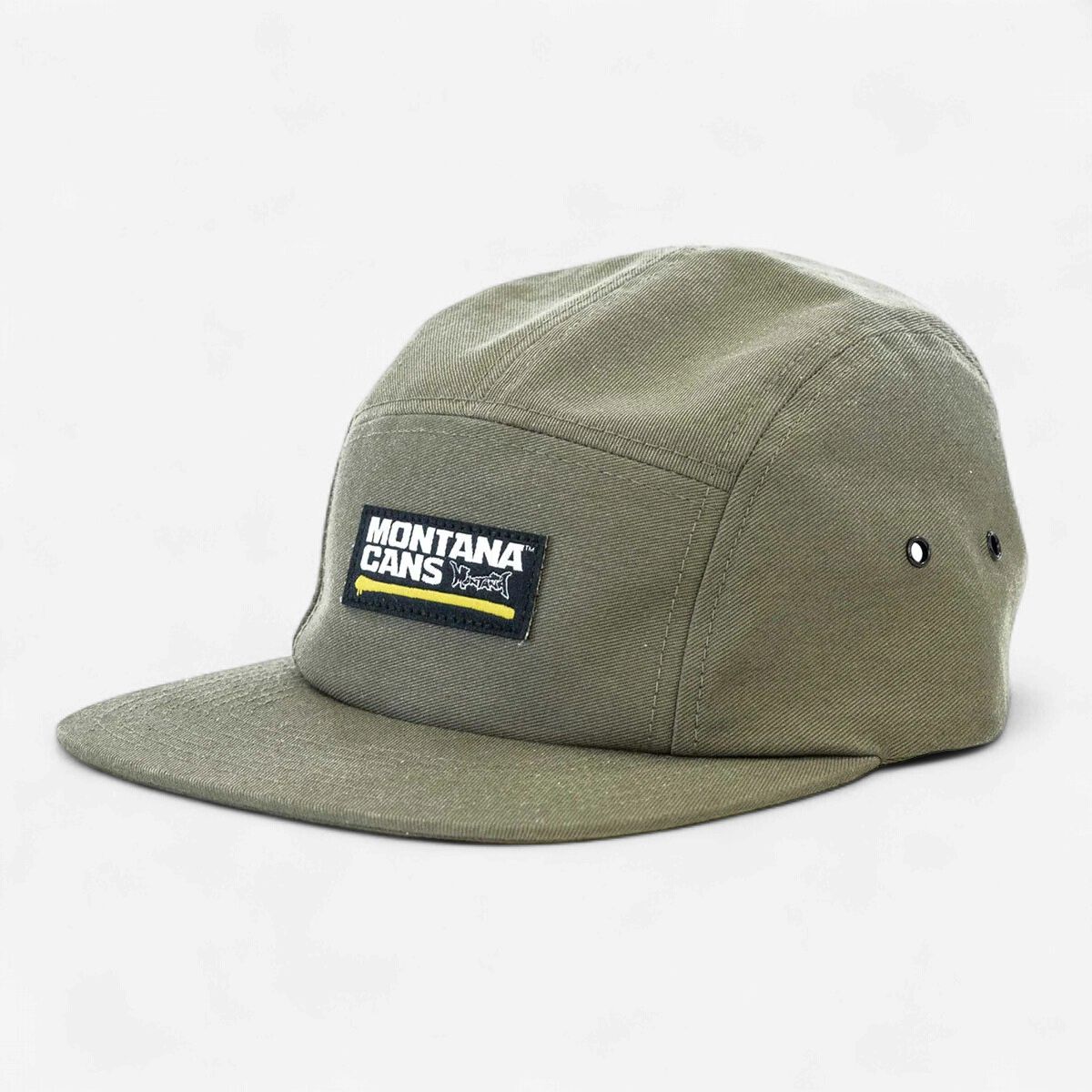 Montana Cans Typo Logo 5-Panel Cap - Khaki