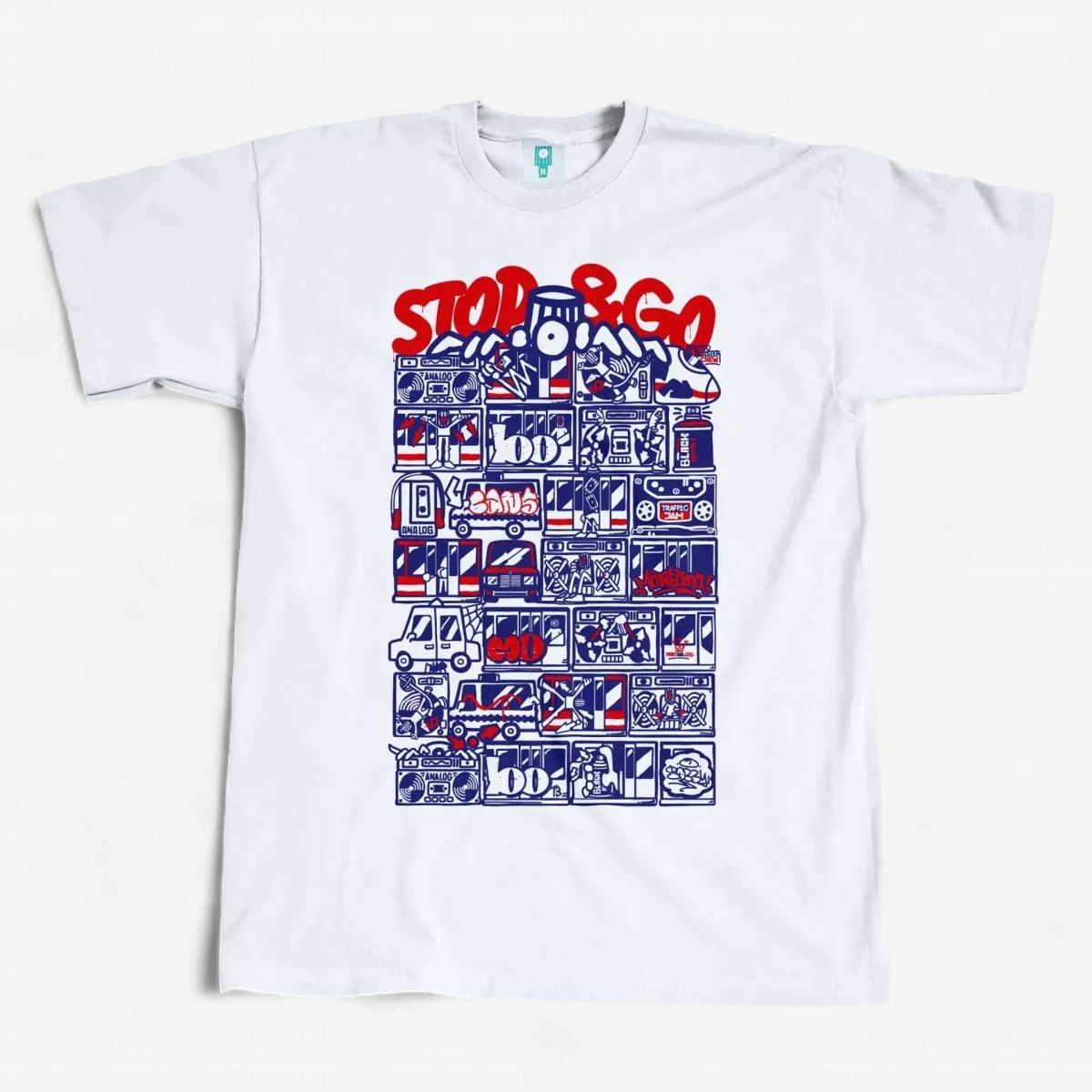 Montana X Bobby Analog Traffic Jam T-Shirt - White, Size: Large