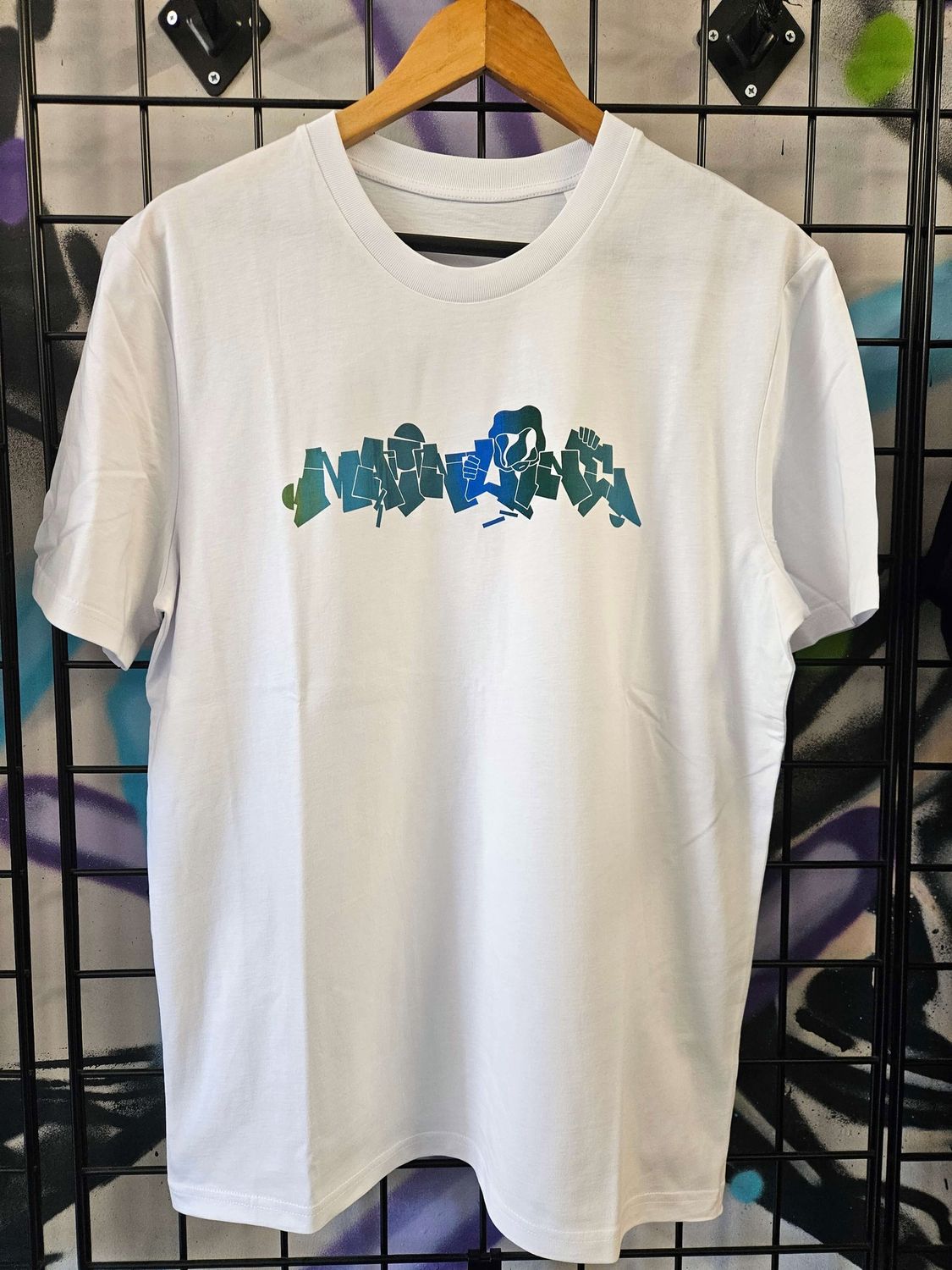 Mainline x Odra DSH Gradient Print T-Shirt, Colour: White, Size: Small
