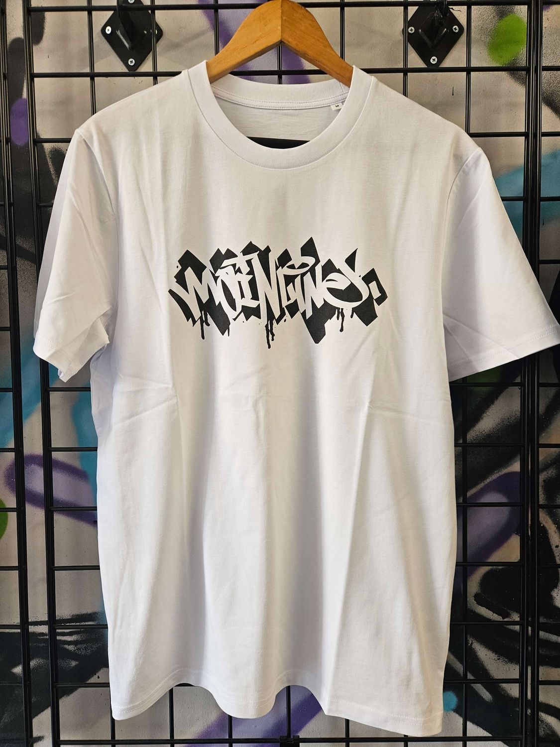 Mainline x Ziner NFA Black Print T-Shirt, Colour: White, Size: Medium