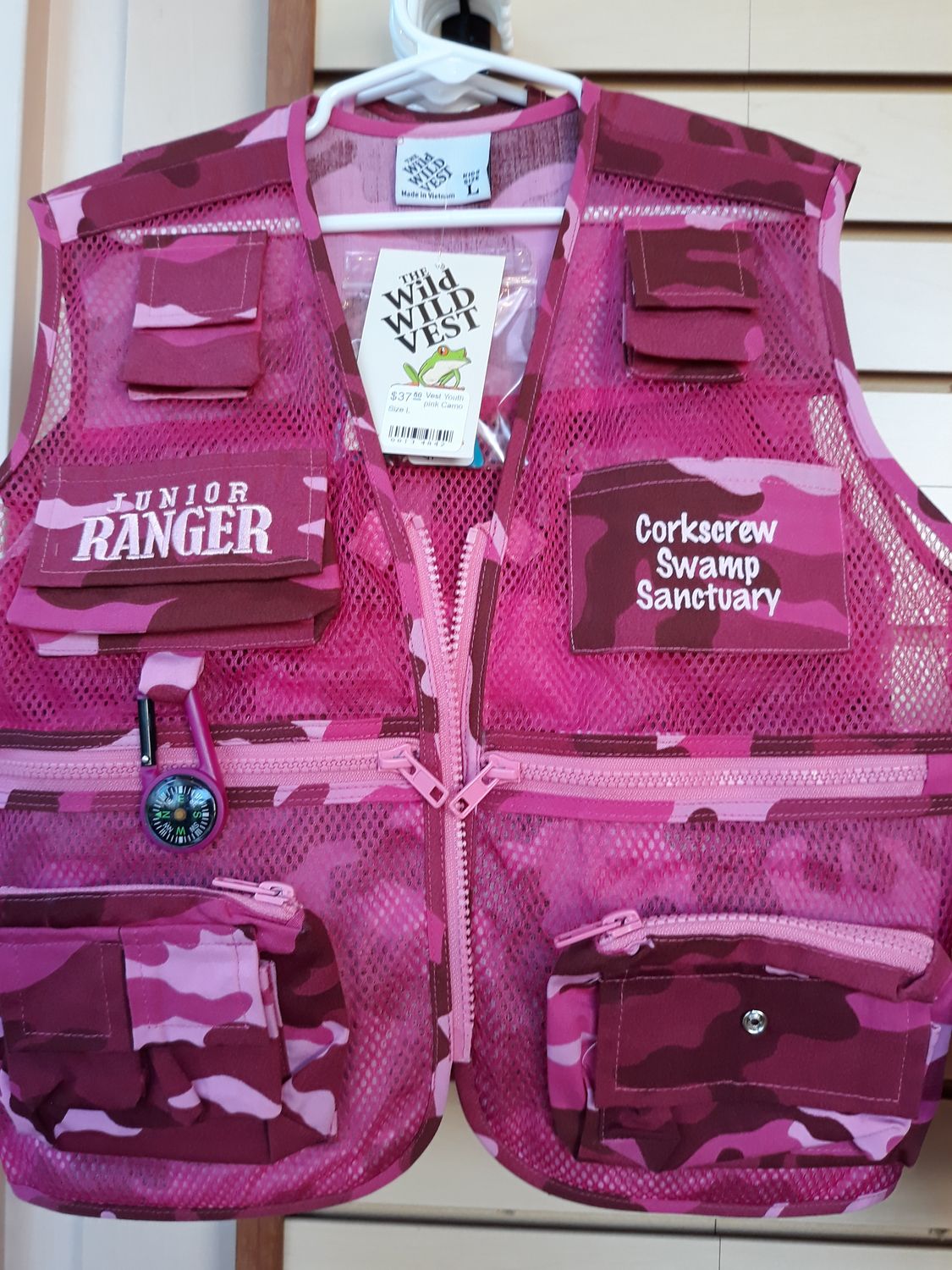 Vest - Youth, Color: Pink Camo, Size: S