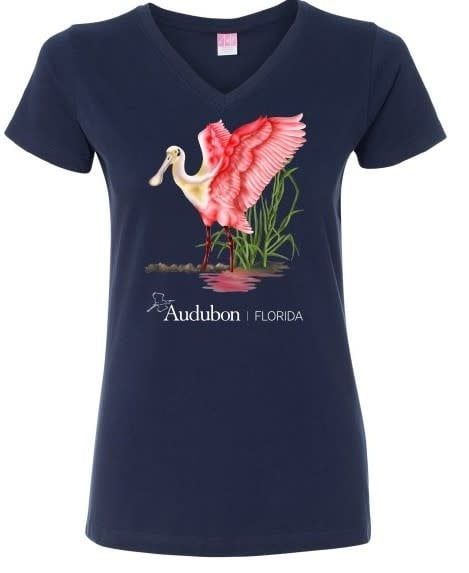T-Shirt - Spoonbill V-Neck