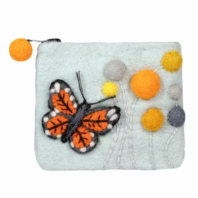 Embroidered Felt Coin Purse
