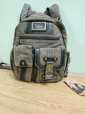 Bag - Backpack Green Canvas (3934)