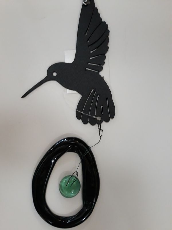 Mini Metal Windchimes, Design: Hummingbird