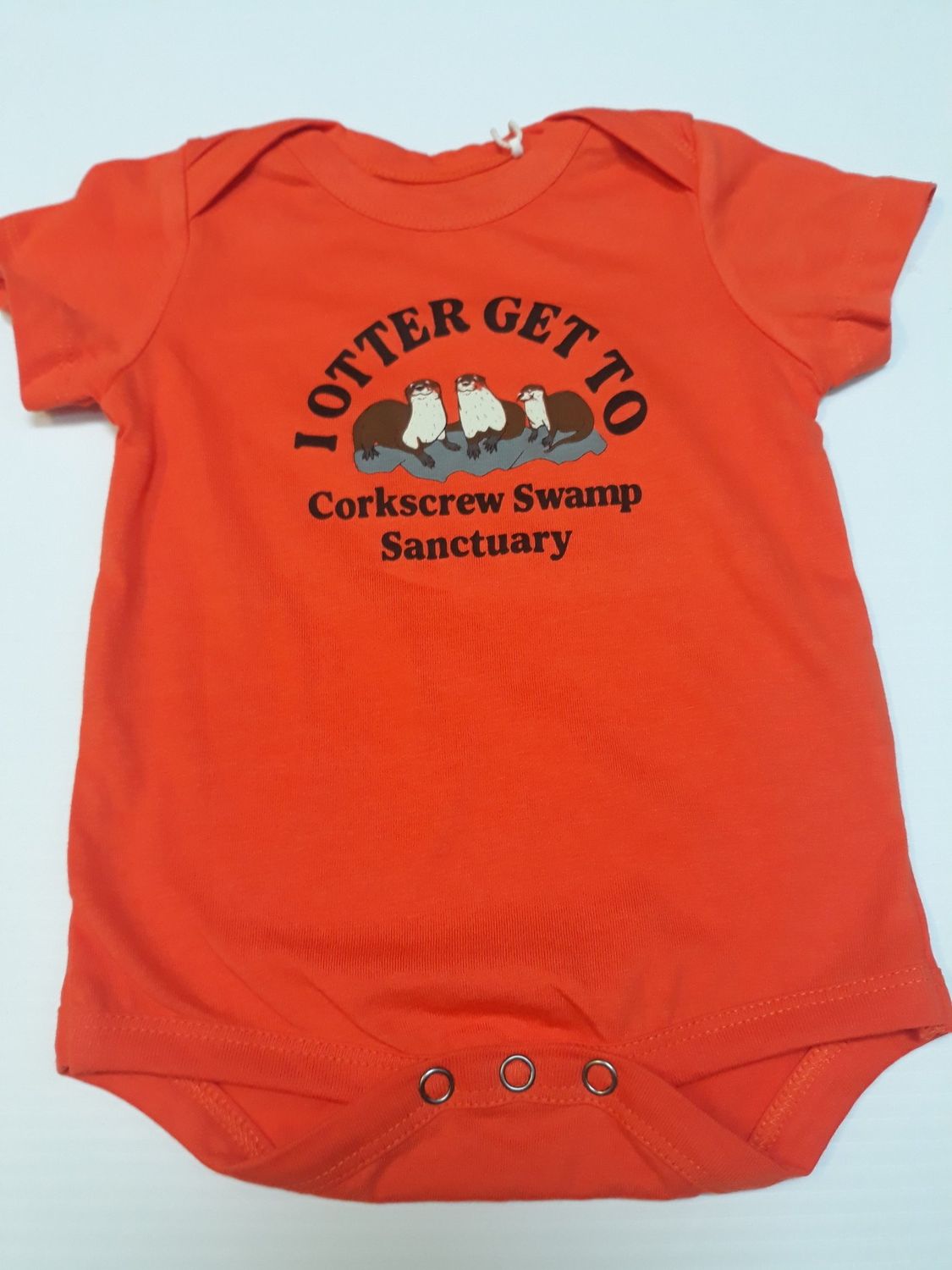 Onesie, Color: Otter Orange, Size: 6 Month