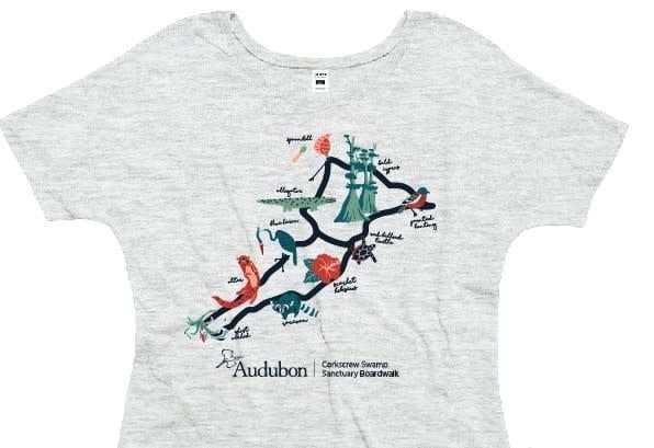 T-Shirt - Ladies Boardwalk Map, Size: S