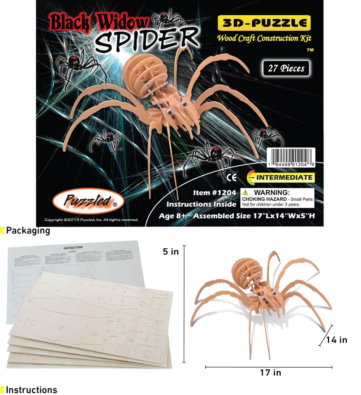 3D Puzzle, Design: Spider