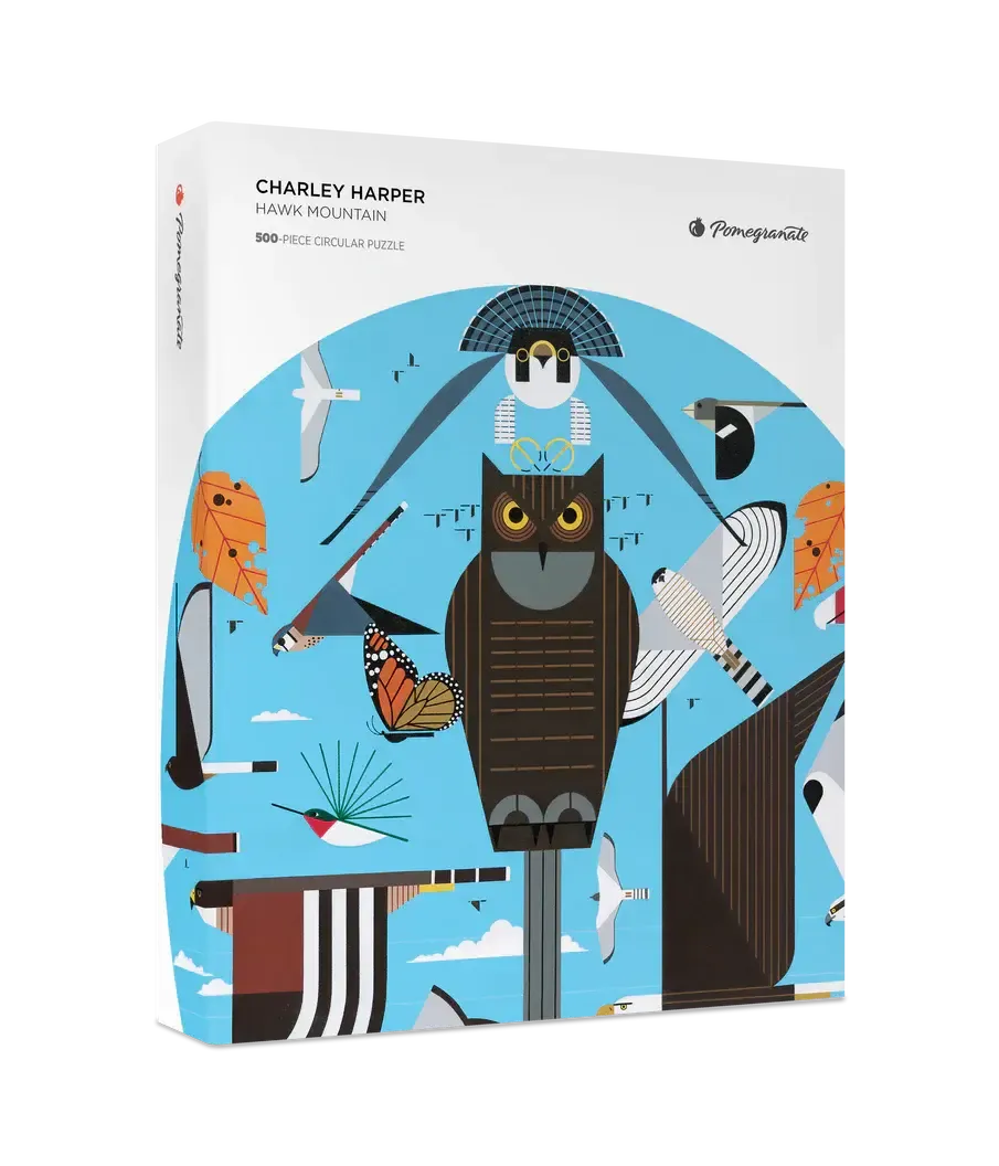 Charley Harper Puzzle, Design: Hawk Mountain