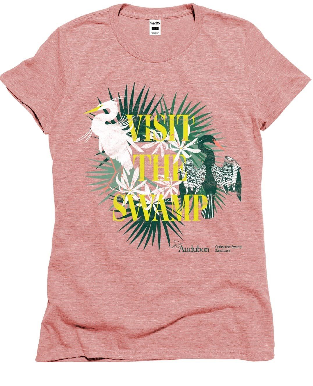 T-Shirt - Ladies Visit the Swamp, Size: S