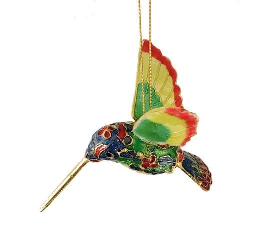 Ornament - Cloisonne  Hummingbird Mini