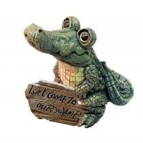 Welcome Gator Figurine