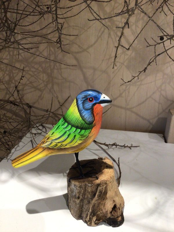 Painted Bunting Figurine