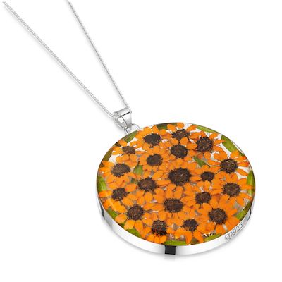 Necklace - Silver Sunflower