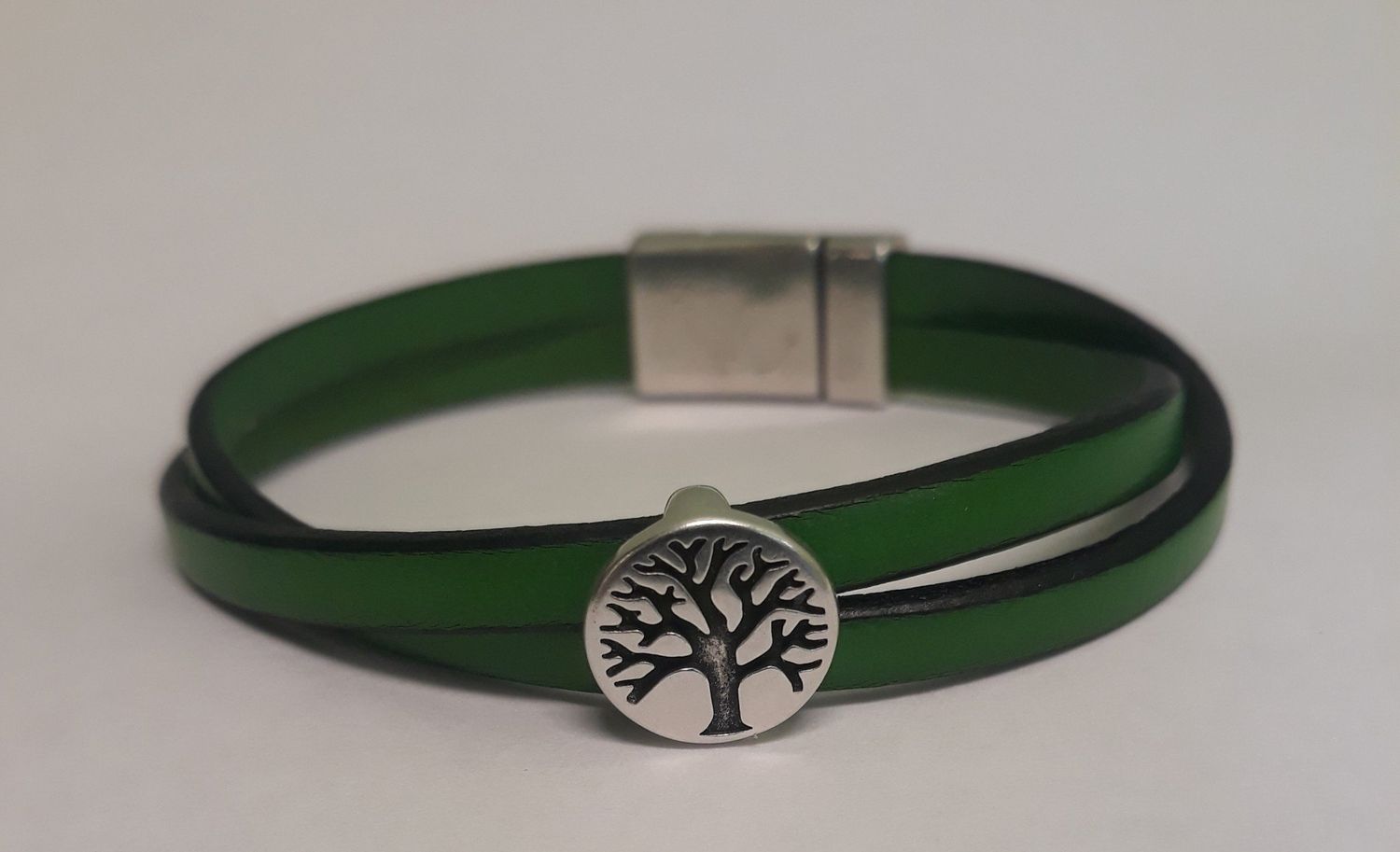 Leather Tree of Life Bracelet